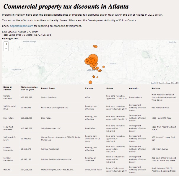 thumbnail preview of map and list of property tax discounts in Atlanta thumbnail preview of map and list of property tax discounts in Atlanta